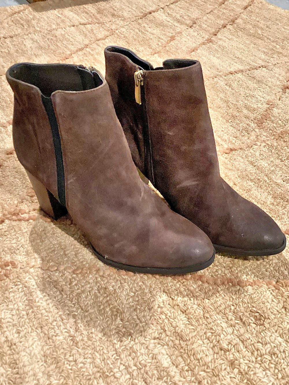 Brown Suede Ankle Boots